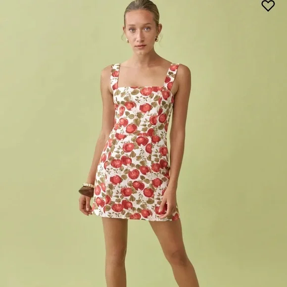 Reformation | Dresses | Reformation Brigitte Linen Dress In Tomatoes New |  Poshmark